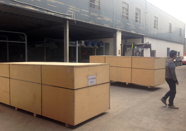 Leisuwash shipment to Combodia container loading 2