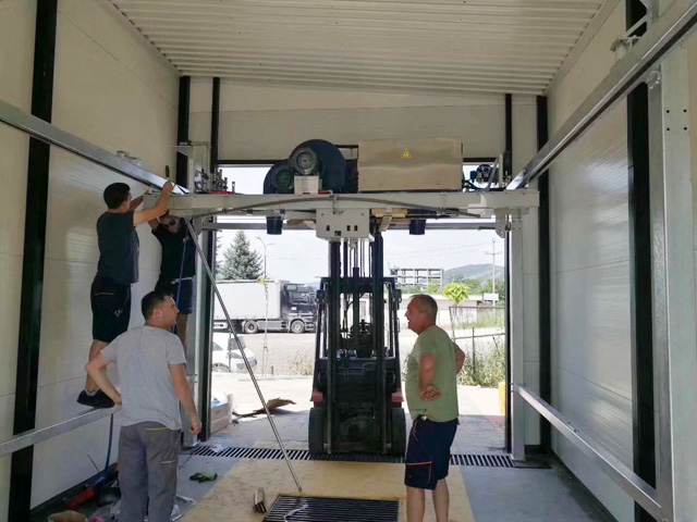 Leisuwash equipment installed